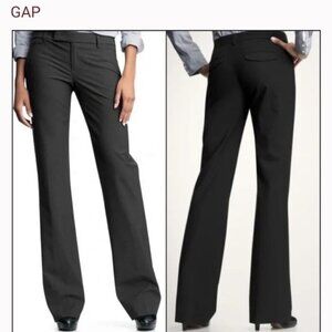 GAP Modern Boot Dress Pants Black, Dual Slit Pockets Size 8L